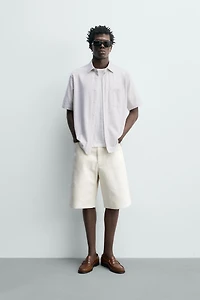 REGULAR FIT TEXTURED SHIRT