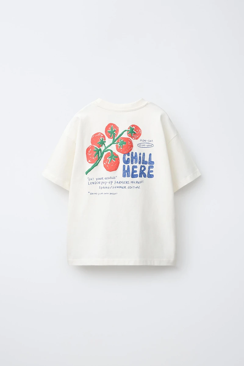 T-SHIRT À IMPRIMÉ ALIMENTAIRE
