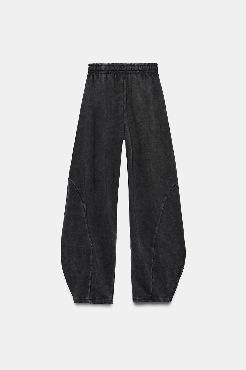 WASHED TAPERED PANTS
