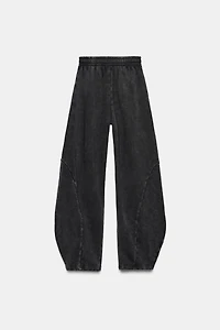 WASHED TAPERED PANTS