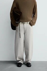 JEAN COUPE DÉCONTRACTÉE CEINTURE