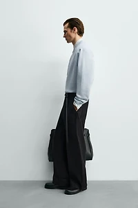 WASHED PIQUÉ TEXTURED SWEATSHIRT