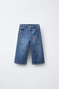 LILO & STITCH © DISNEY EMBROIDERED CULOTTE JEANS