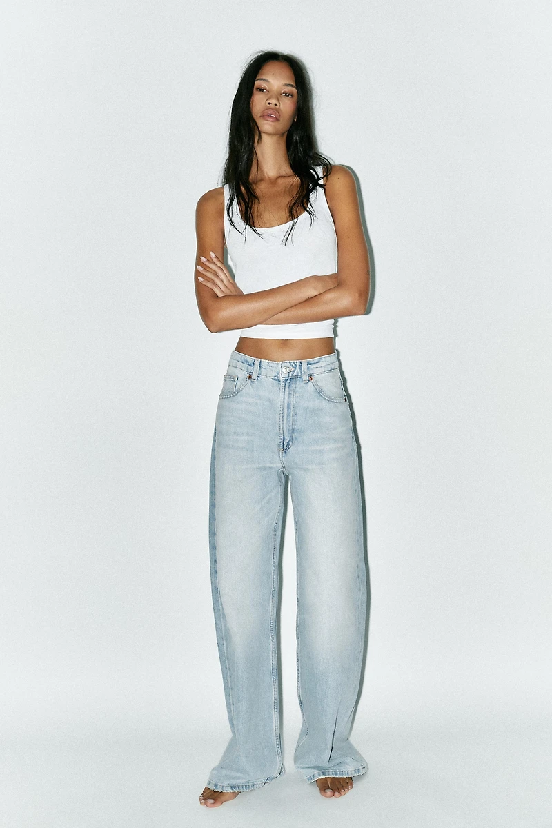 TRF HIGH WAIST EXTRA WIDE LEG JEANS