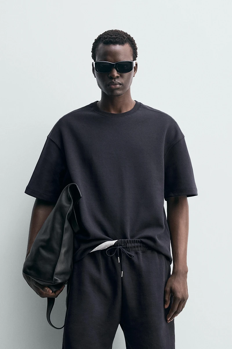 RELAXED FIT INTERLOCK SWEATSHIRT