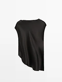 Asymmetric satin top - LIMITED