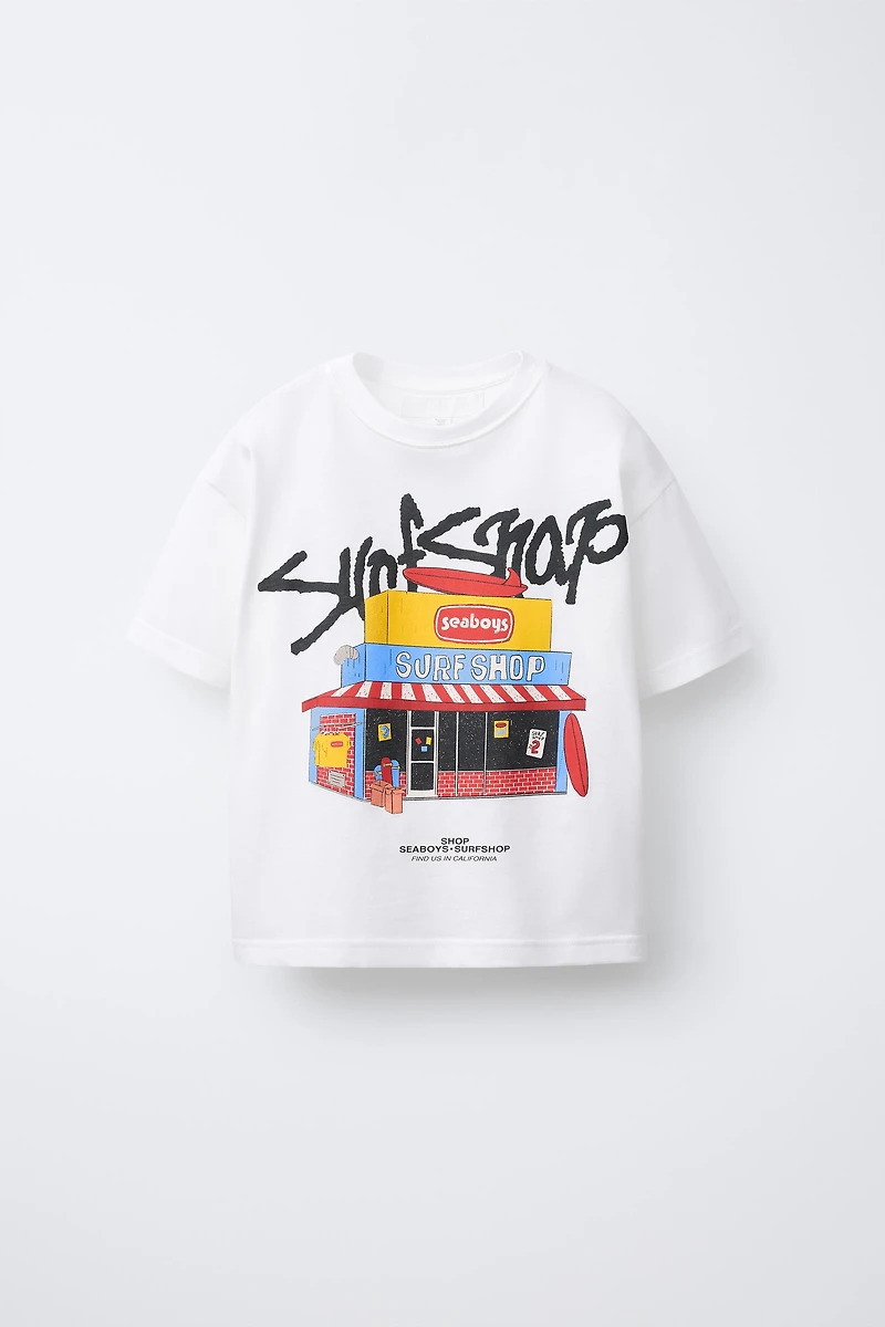 SURF SHOP PRINTED T-SHIRT
