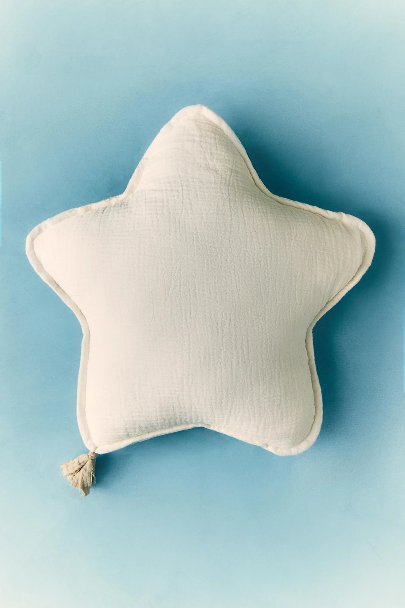 COUSSIN ENFANT ÉTOILE GAZE