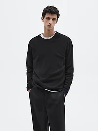 Knit cashmere sweater with crew neck - LIMITED