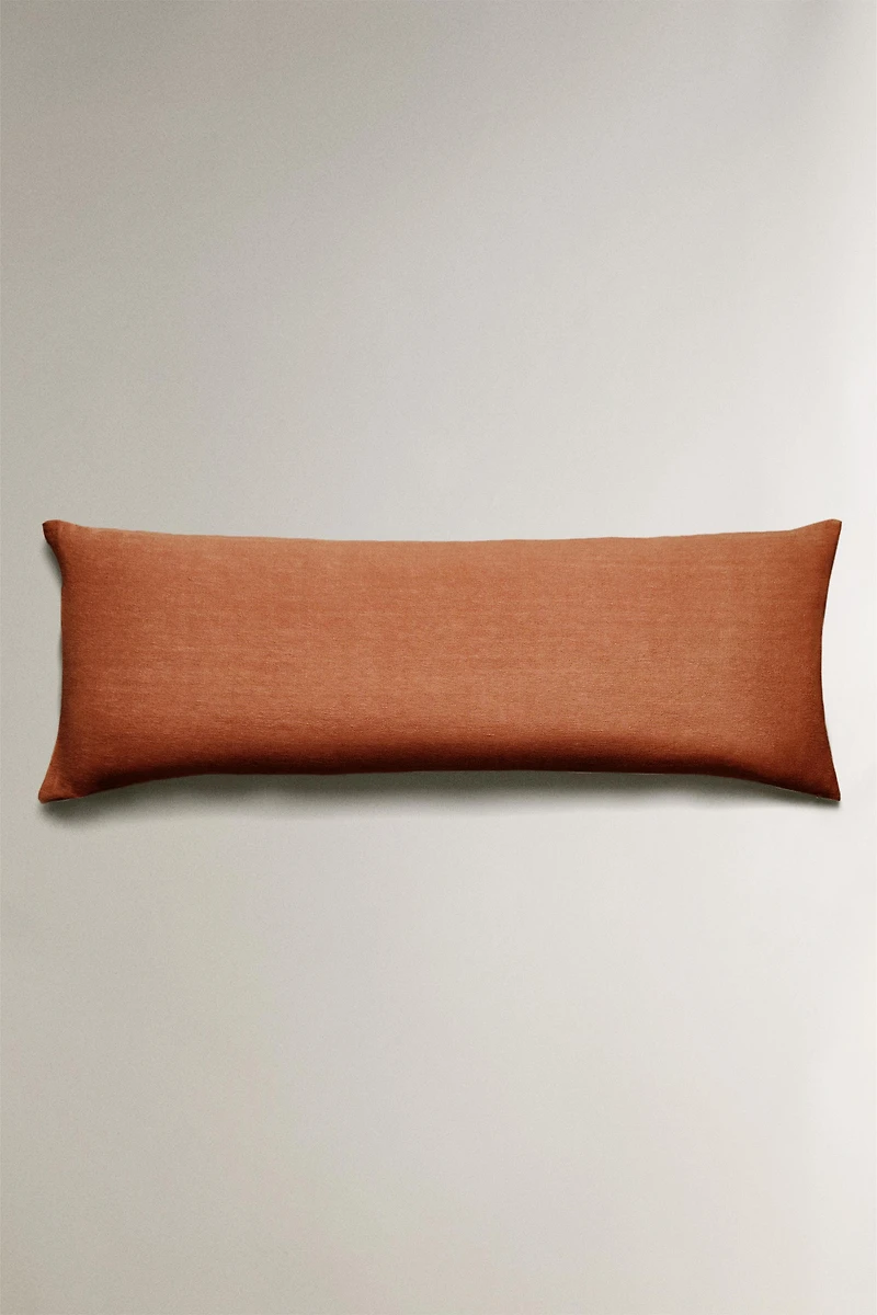 WASHED LINEN THROW PILLOW COVER