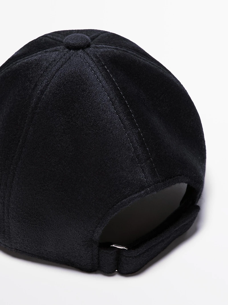 Casquette en laine mélangée