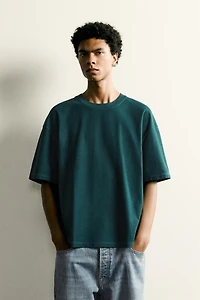 RELAXED FIT SEAM DETAIL T-SHIRT