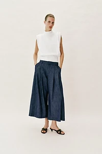 JUPE-CULOTTE À PINCES