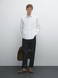 Regular-fit 100% cotton shirt