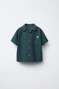 CHEMISE SEERSUCKER À POCHE