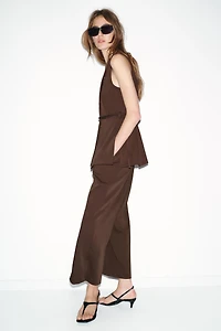 GILET CROISÉ À CEINTURE