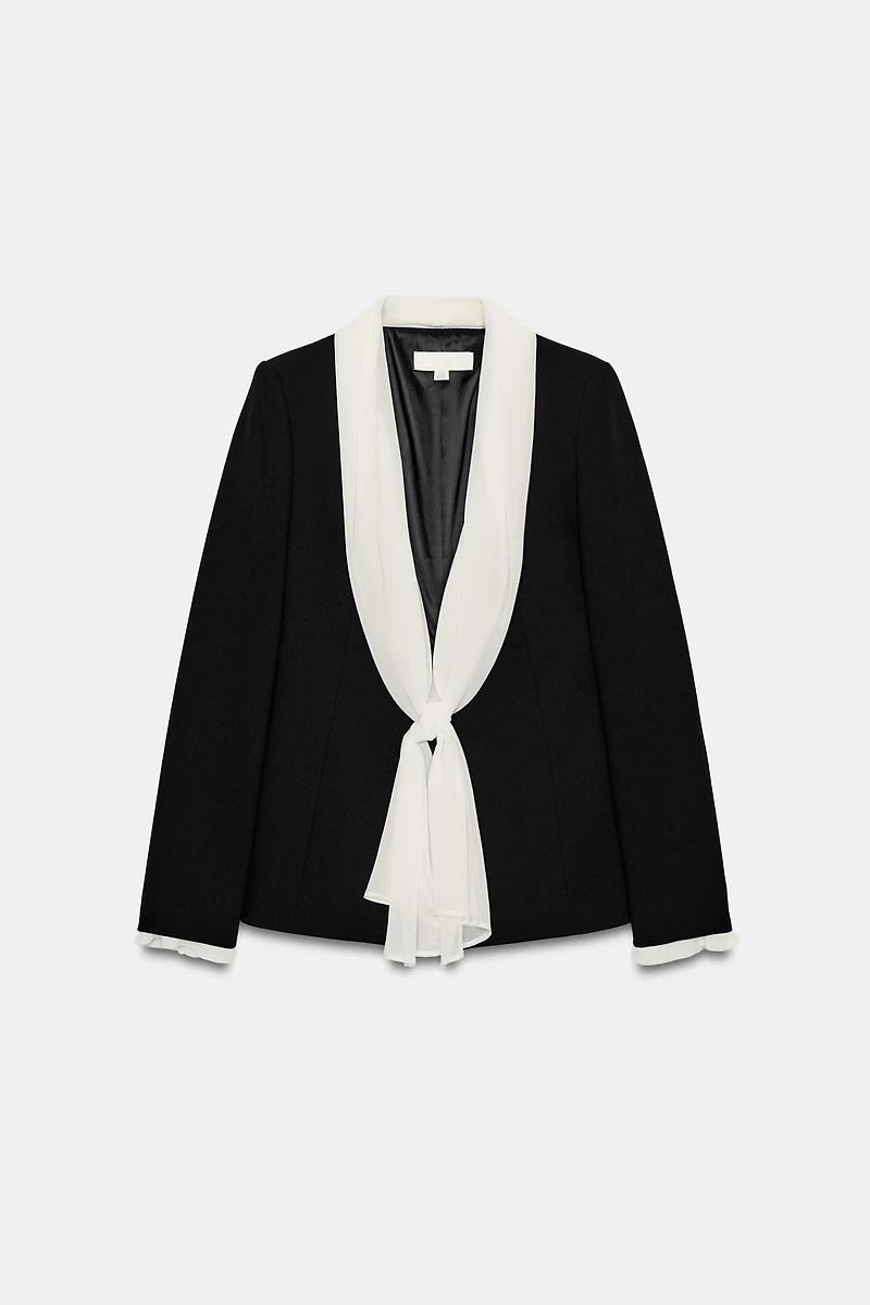 VESTE À NŒUD FOULARD