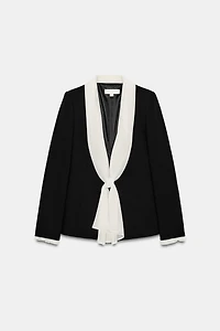 VESTE À NŒUD FOULARD