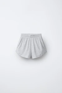 TOWEL EFFECT T-SHIRT AND BERMUDA SET