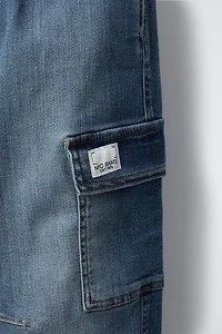 PANTALON DENIM JOGGER CARGO