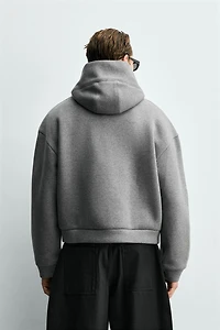 COMPACT BOXY FIT HOODIE SWEATSHIRT