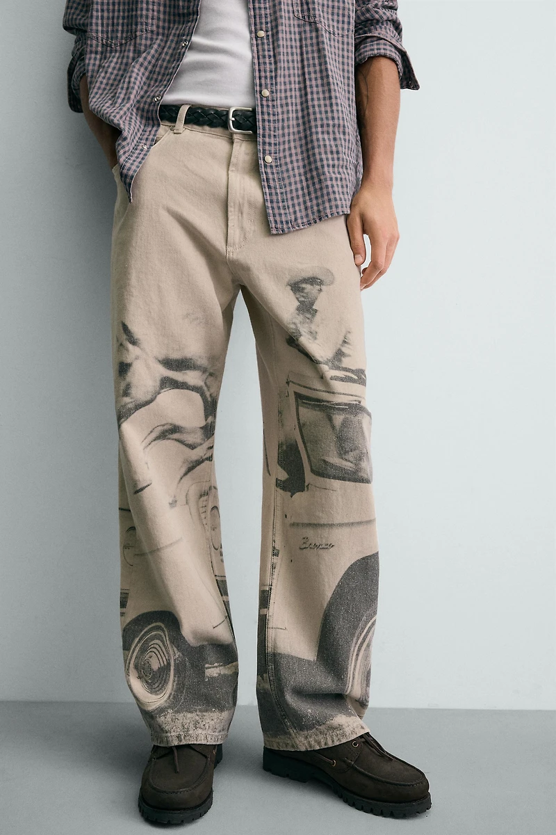 FORD © PRINT BAGGY FIT PANTS