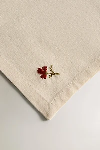 EMBROIDERED COTTON TABLECLOTH