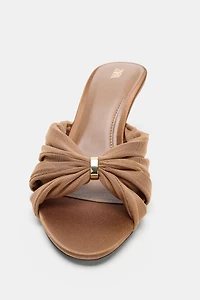 MESH DETAIL SANDALS