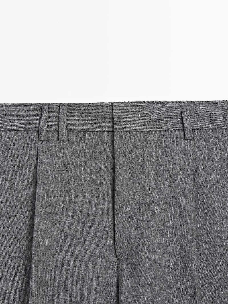 Pantalon relaxed fit à pinces