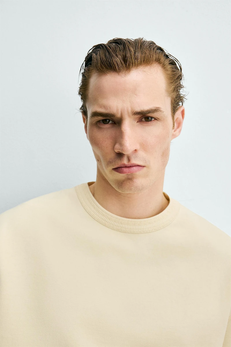 SWEAT RELAXED FIT MANCHES COURTES