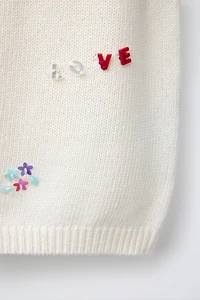 BEADED KNIT TOP