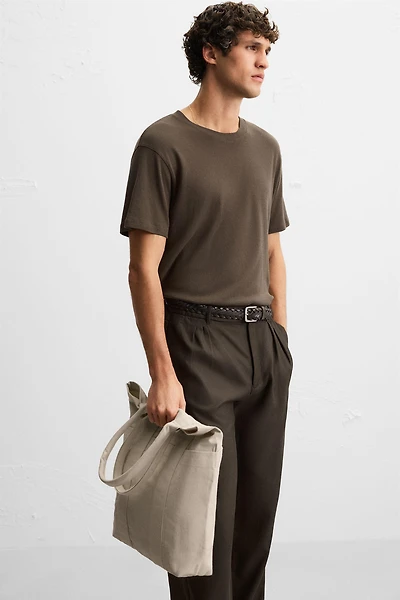 WOVEN SHOPPER BAG