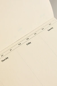 WEEKLY PLANNER WITH GOLD RIMS