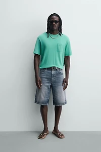 RELAXED FIT DENIM SHORTS