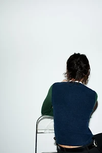 PULL EN MAILLE COLOR BLOCK