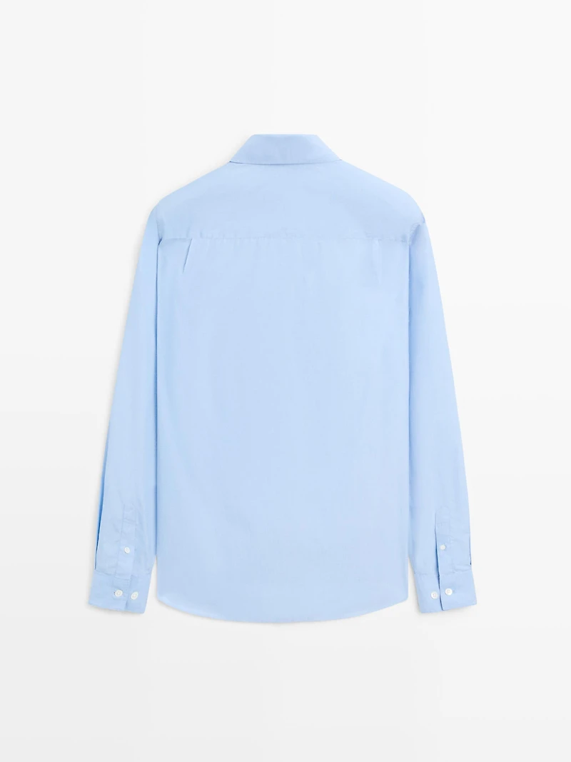 Regular-fit 100% cotton shirt