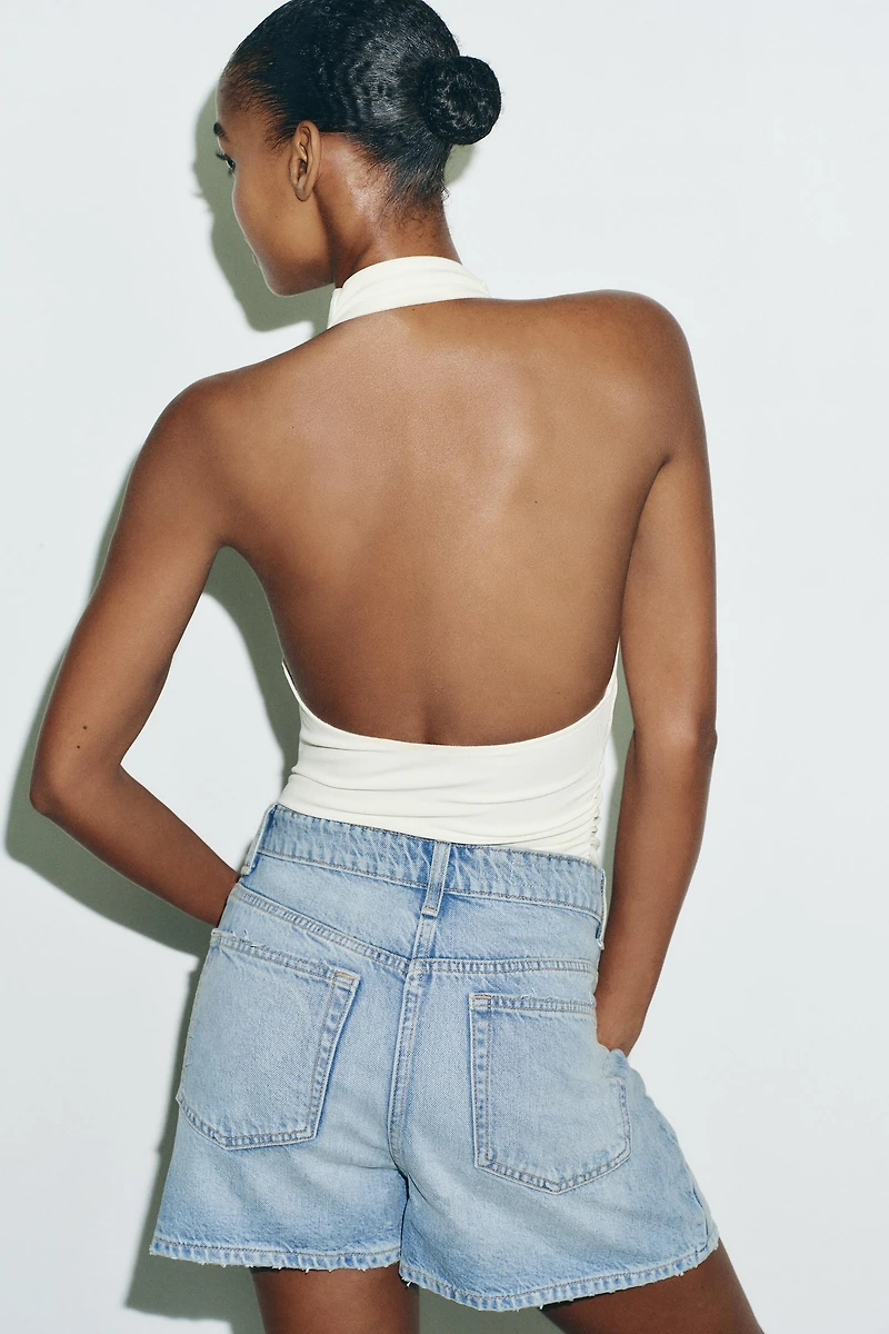 JUPE-CULOTTE EN JEAN TRF