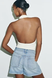 JUPE-CULOTTE EN JEAN TRF
