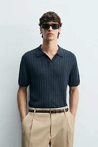 POLO EN MAILLE CÔTELÉE