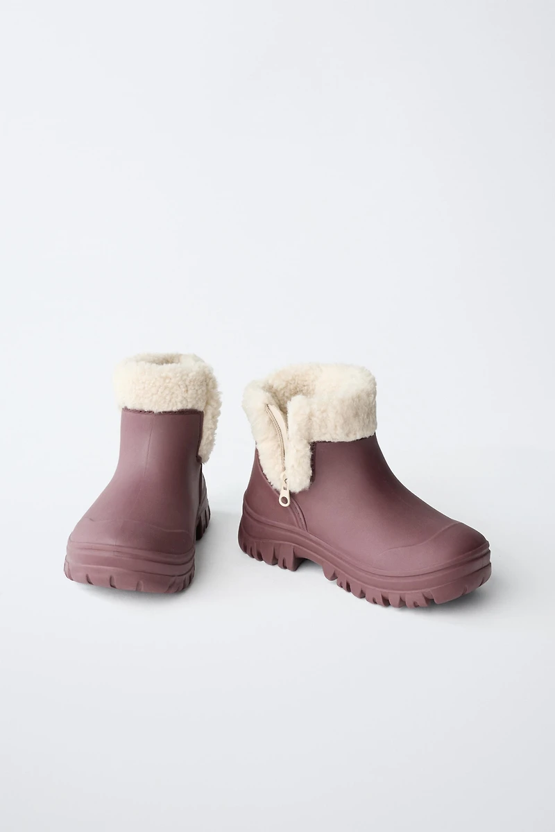 BOTTES DE PLUIE EFFET MOUTON