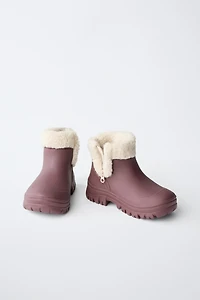 BOTTES DE PLUIE EFFET MOUTON