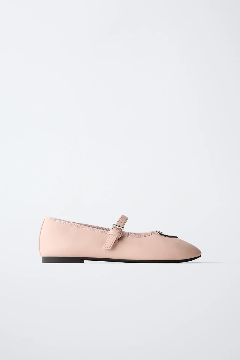 HEART BALLET FLATS