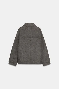 HERRINGBONE SHORT COAT