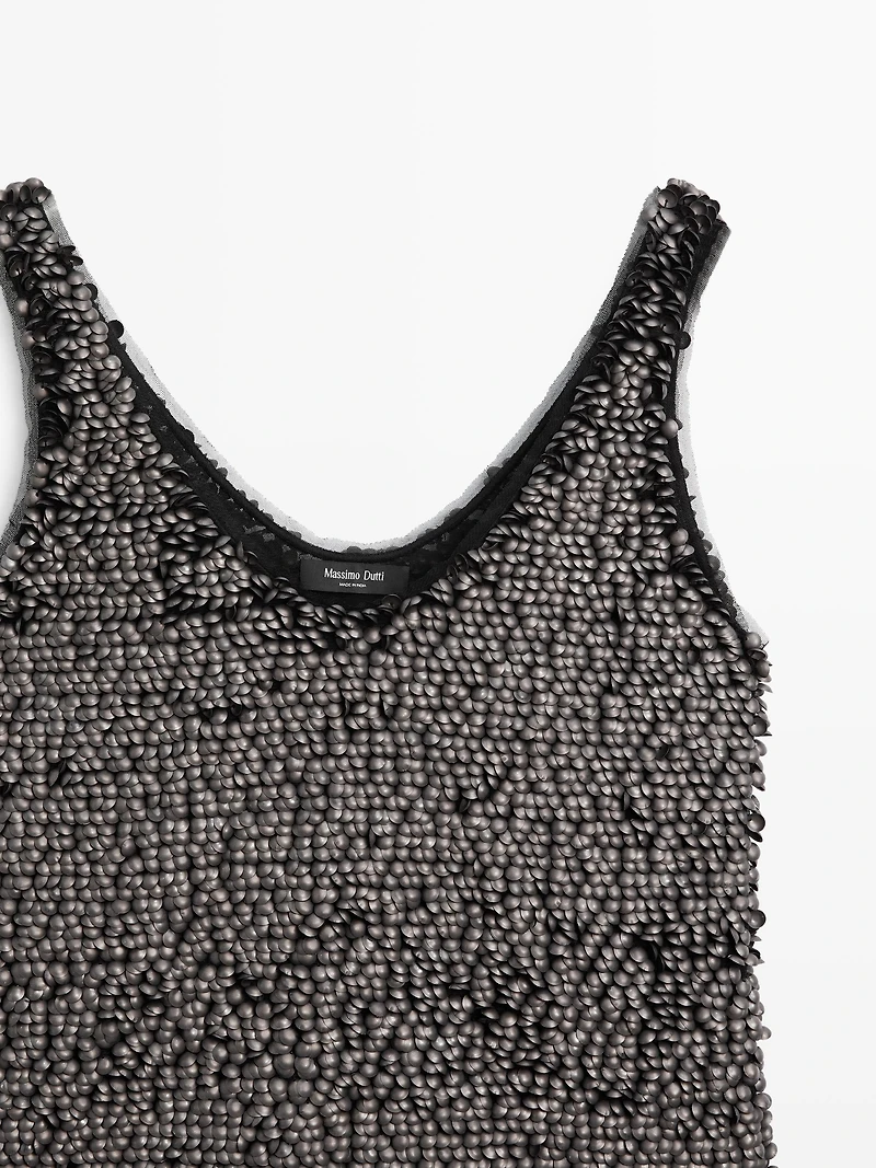 Débardeur perles fantaisie