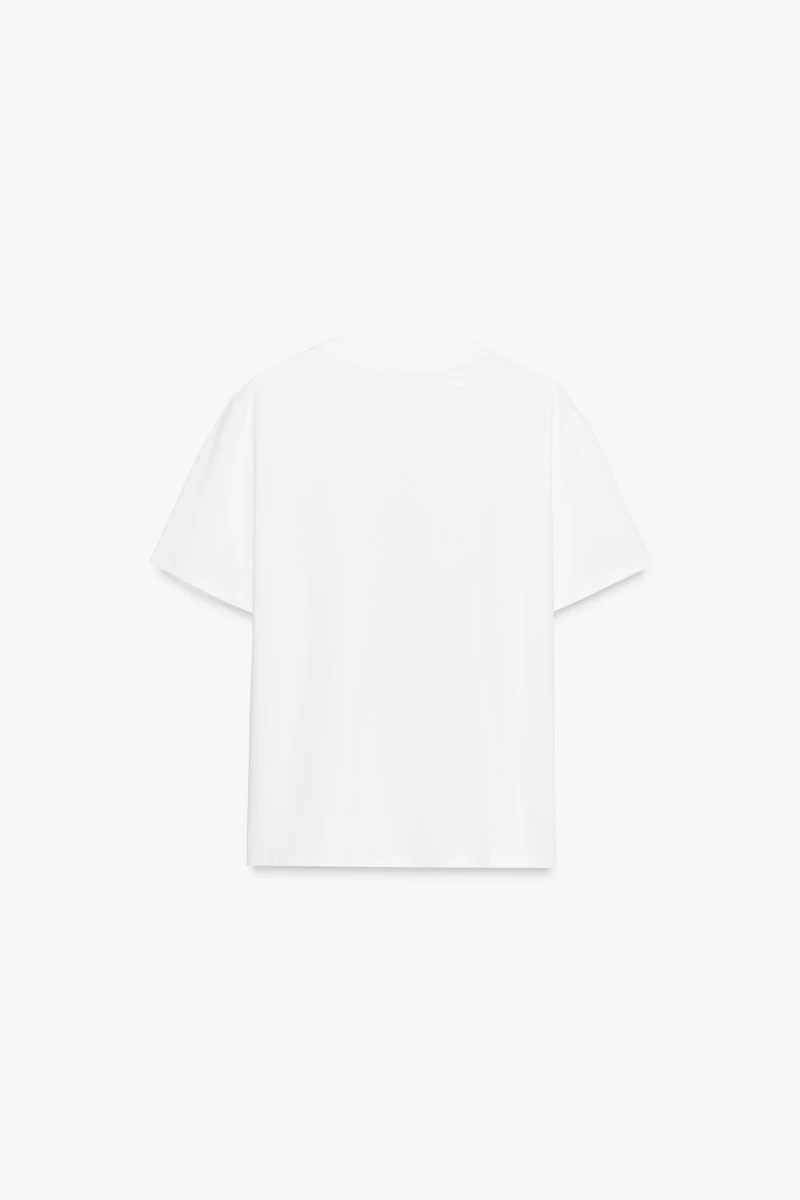 T-SHIRT FLEURS VOLUME