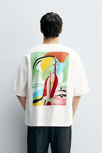 ABSTRACT PRINT T-SHIRT
