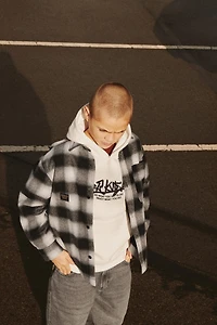 PLAID PADDED OVERSHIRT