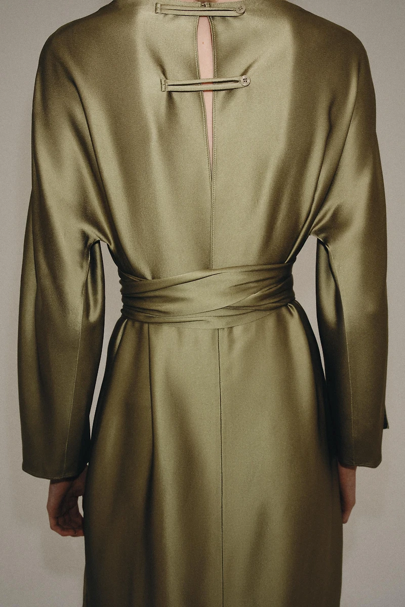 ROBE MI-LONGUE SATINÉE ZW COLLECTION