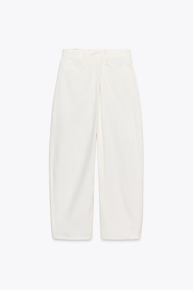 ZW COLLECTION PLEATED COTTON PANTS