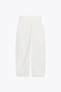 ZW COLLECTION PLEATED COTTON PANTS